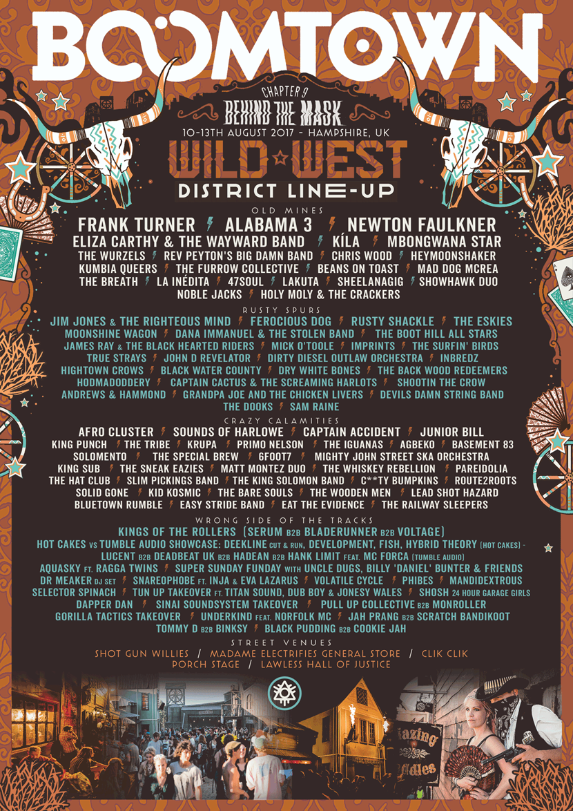 Boomtown announce Wild West District line up
